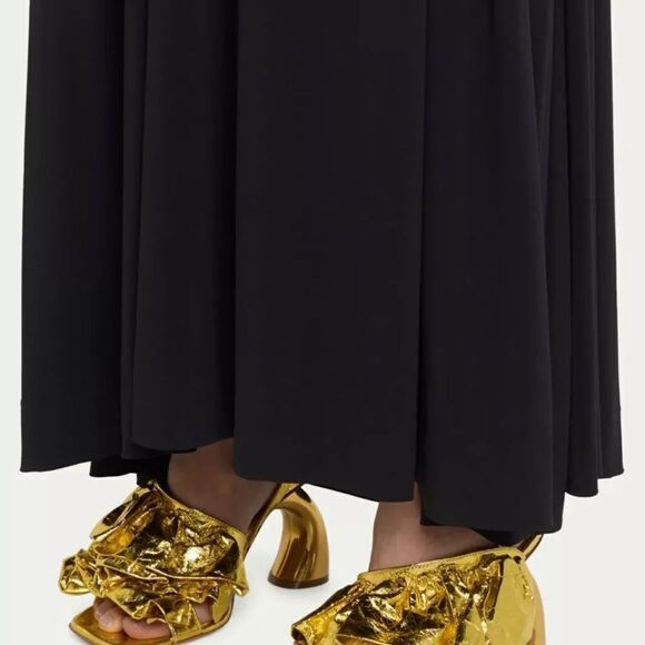 Dries Van Noten 95MM Metallic Leather Sandals size 36 - Picture 3 of 15